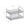 Drying for dishes and devices, table, with a pallet, chromium color, kb007
