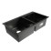 Kitchen sink Aflorn AF97843B-D, Sredal, Double, S = 3.0 and 0.8 mm, 78x43x22cm, Siphon, Graphite