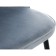 Stol on a metal frame Dodo metal/velor, black/blue 48x54x77 cm