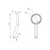 Shower watering can Lemark LM0820C, manual, round, 114 x 255 mm, 1 function, chrome