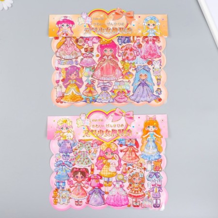 Plastic sticker 2 sheets "Wardrobe of the Little Princess" MIX 29x30.5 cm-4