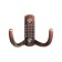Hook furniture tundra TKD011, two -rod, copper