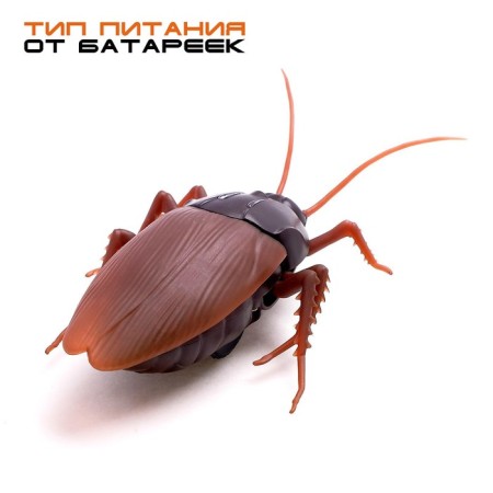 Radio -controlled beetle "cockroach", works from batteries, light-2