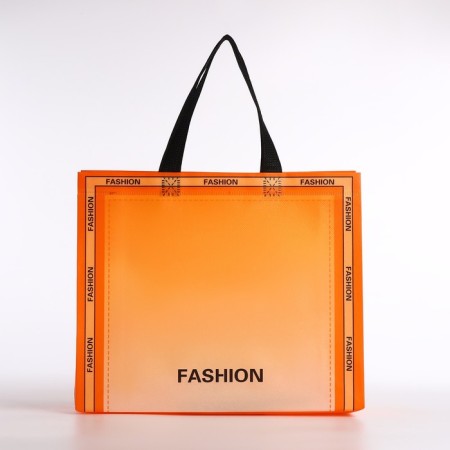 Bag without fastening, orange color-1