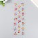 Sticker of rhinestones "Five -pointed flowers" mix 10.7x32 cm