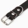 Collar combined leather/tarpaulin, 69 x 3.5 cm, decorated, Osh 45-60 cm, black