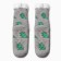 Women's socks with fur, gray/dinosaur color, size 36-40