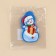 Schildik decorative for the gift "Snowman", 4.2 x 7 cm, New Year
