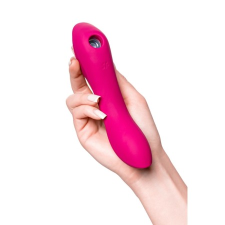 Vacuum-wave contactless stimulator of the Satiffyer Curvy Trinity 3 clitoris, silicone, red color-11