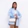 Bag Cross-Bodi with a zipper, white color