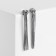 Hanging earrings "Waterfall" Knot, color silver, 12 cm