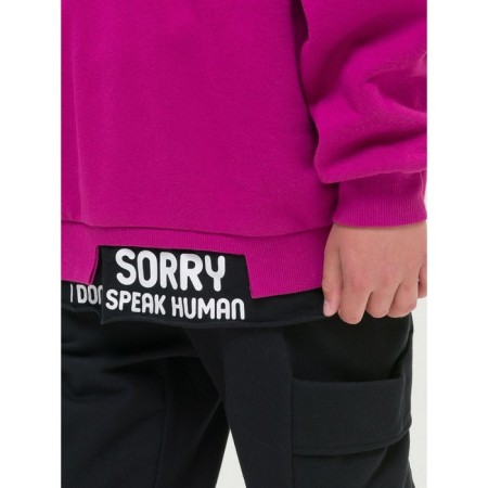Sweatshirt for boys, height 140 cm, raspberry color-2