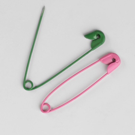 English pins, 38 mm, 100 pcs, colorful color-1