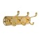 Tundra tundra tundra, metal, three -horn, gold color