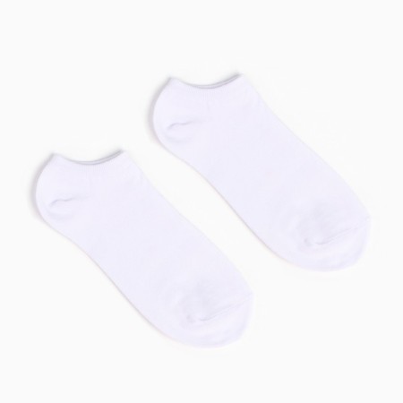 A set of men's socks (3 pairs) shortened, white color, size 40-44-1