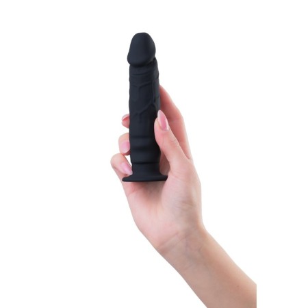 Popo pleasure by toyfa lupi phallimitator, silicone, black color, 12 cm-11