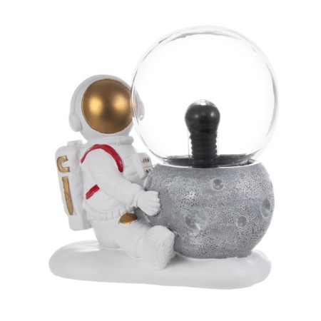 Plasma ball "On the Moon" White 14x10x19 cm Risalux-10