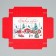 Folding box “Happy New Year!”, 21 x 15 x 7 cm, new year