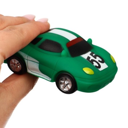 Rubber toy for the bath "Racing Machine", 8 cm, species mix I-4