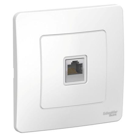 Computer outlet sE Blanca, RJ45, built -in, IP20, white, Blnis045001