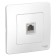 Computer outlet sE Blanca, RJ45, built -in, IP20, white, Blnis045001