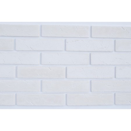 Gypsum tile "Classic" 1 sq.m. (66pcs in the set) White, 220x55 mm-1
