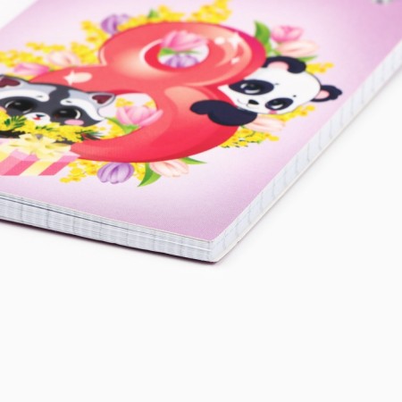 Notepad in the soft cover A7, 40 liters on the crest "The smallest"-1