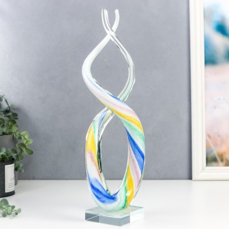 Interior glass souvenir "Vitk" under Murano glass 38x4x14 cm-2