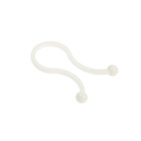 Clime for tundra wires, d = 11 mm, white color, 30 pcs.-5
