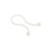 Clime for tundra wires, d = 11 mm, white color, 30 pcs.