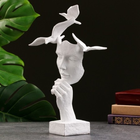 Figure "Mask with birds" 32x22x10cm-2