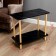 Coffee table, tree, 60x30x53 cm, black