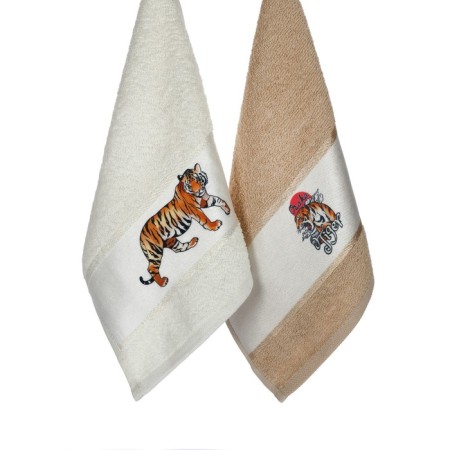 A set of terry napkins Diva Afrodita "Tiger", size 30x50 cm, 2 pcs-2