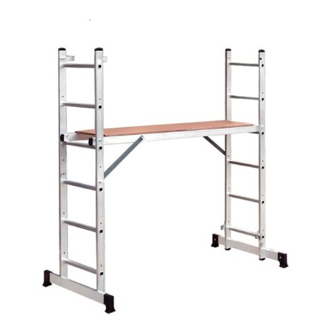 Staircase-Volume 97970, aluminum, 3 in 1, 6 steps, 1620 mm