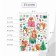 New Year sticker interior color "Squirrels with gifts" 30x40 cm