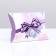 Folding box, pillow, "purple bow" 15 x 11 x 3 cm