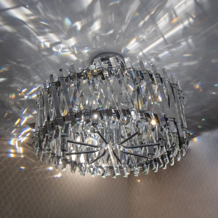 Suspendor Lamp Citilux "Ingvar" CL334281, 60x60x45 cm, 8x60W, E14, Gray Color-10