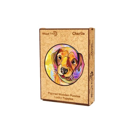 Wooden puzzle "Charlie puppy", 23 × 24 cm-4