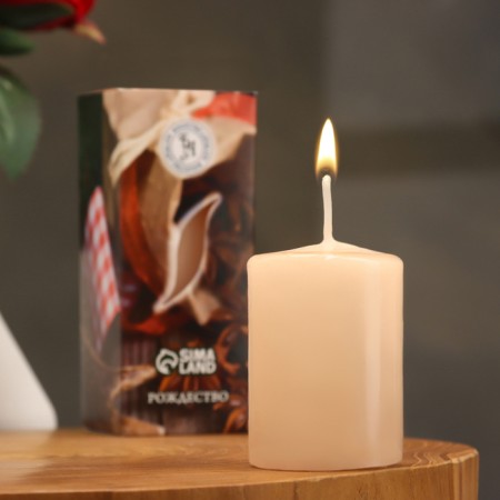 Aromatic candle "Christmas", 4 × 6 cm, in a box