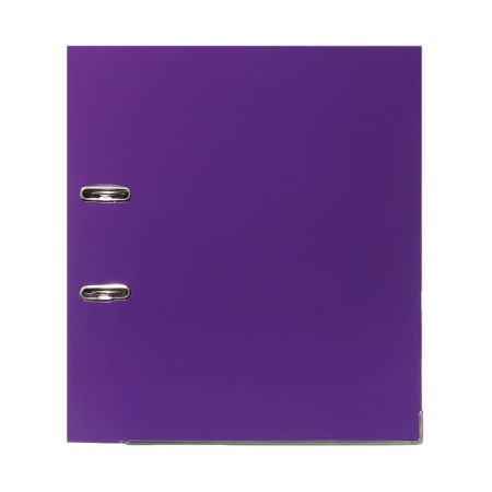 A4, 75 mm, calligrata, PVC, embossing "flax", metal edging, pocket for a spine, collection, purple, mix-4