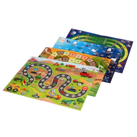 Настольная игра «Веселые ходилки» 4 в 1, для мальчиков-4