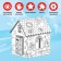 House-coloring 3 in 1 Mickey Mouse, a set for creativity, 16 × 18 × 22 cm