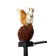 Garden lamp on the solar battery "Belchonok", 41 cm, 1 LED, glow warm white