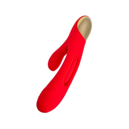 Vibro -roller with the Jos Patti Moving Language, 24 cm, silicone, red color-6