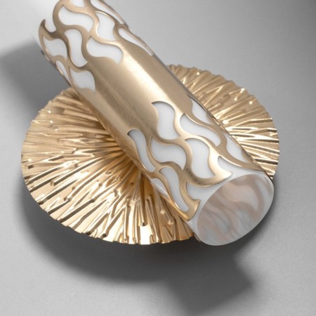 Sconces "minora" Led 3000k gold 21.5x15x15cm-4