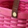 Wicker basket, 21 x 16 x 10/22 cm, pink, sequoia