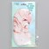 Silk mask for sleeping "marble", 20 x 9 cm, white color
