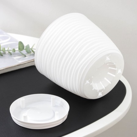 Pot with the pallet "Dun", 1.7 l, the color is white-9