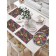 Set of napkins for setting the table "Multi -colored tulips", rectangular, size 32x46 cm, 4 pcs