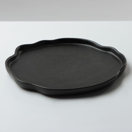Black Ceramic Nonal Territory, 27 cm, black color-1
